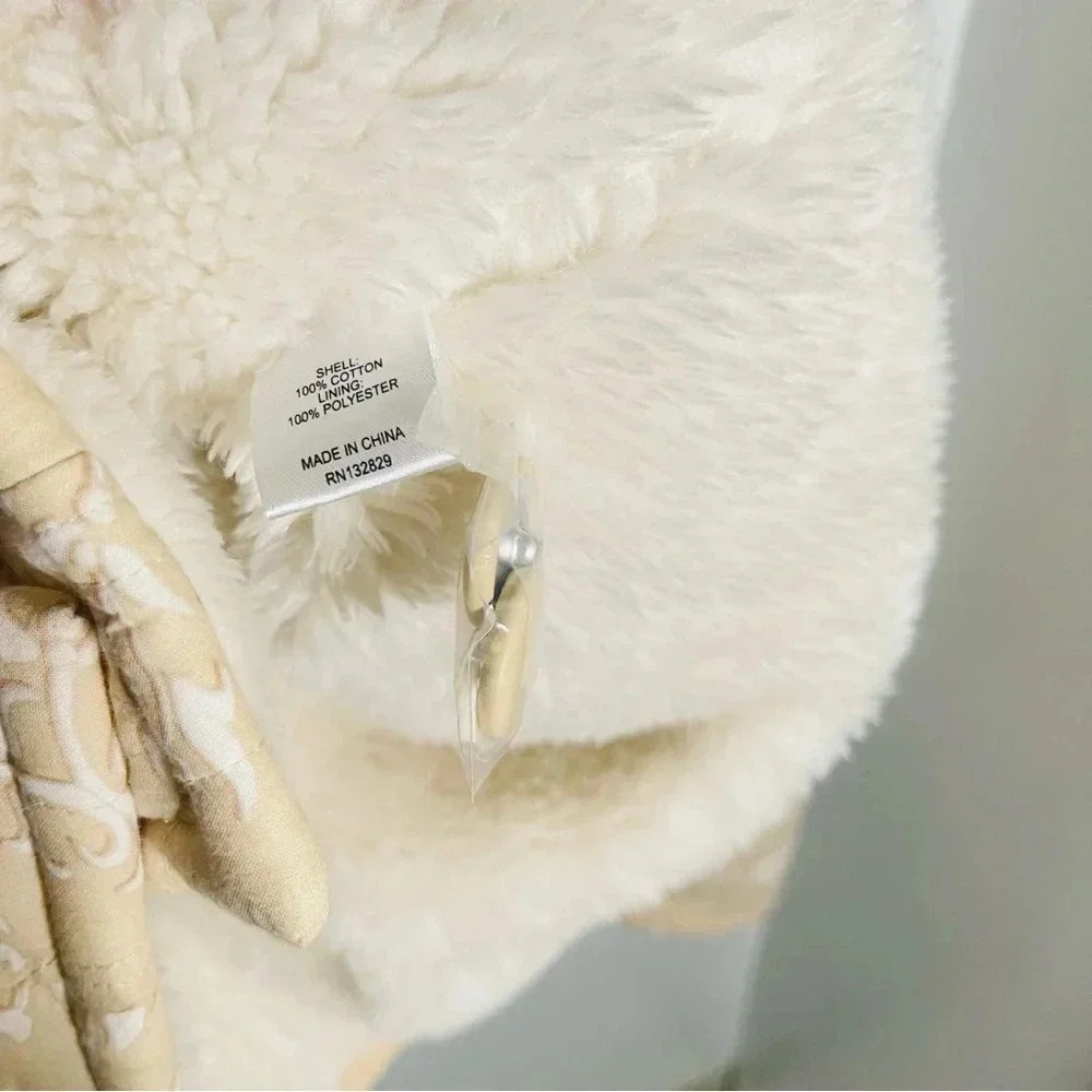 NEW Tularosa Isobel Jacket Beige Ivory Jaipur Sherpa - Picture 10 of 11